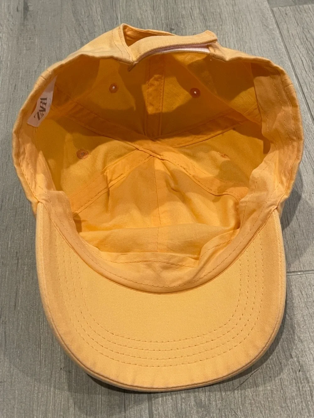 ZARA Kids Orange Baseball Cap Adjustable Hat Like New